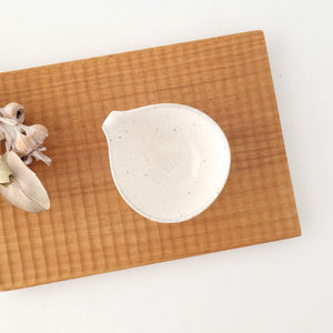 Small Bowl Fig-shape White 9cm/3.5in | Kobachi Mino Ware