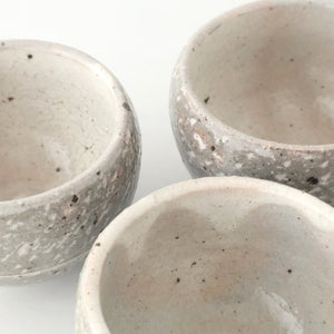 Round Small Bowl Gray Tobikanna | Kobachi Mino Ware