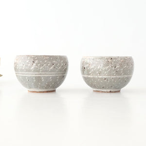 Round Small Bowl Gray Tobikanna | Kobachi Mino Ware