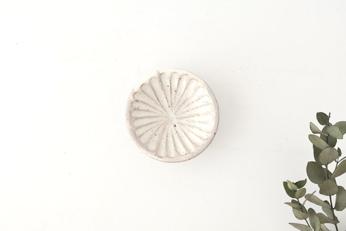 White Shaving Small Plate Kohiki | Mino Ware