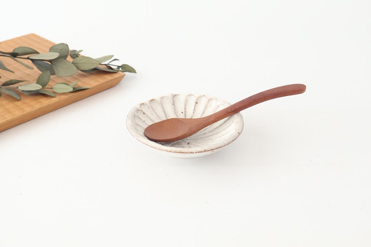 White Shaving Small Plate Kohiki | Mino Ware