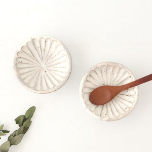 White Shaving Small Plate Kohiki | Mino Ware