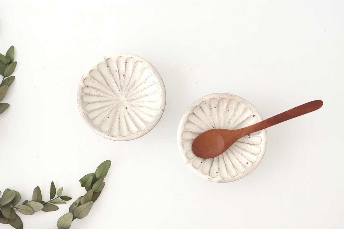 White Shaving Small Plate Kohiki | Mino Ware