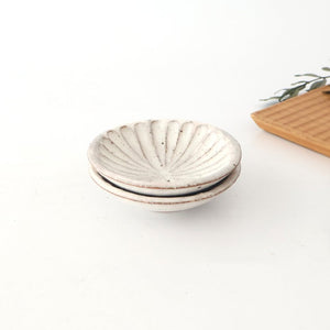 White Shaving Small Plate Kohiki | Mino Ware