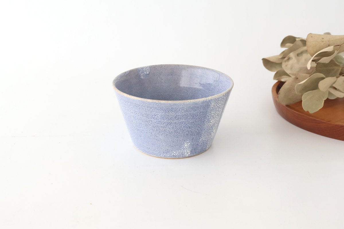 Round Bowl Blue Kairagi 13.5cm/ 5.3in | Kobachi Mino ware