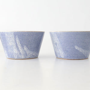 Round Bowl Blue Kairagi 13.5cm/ 5.3in | Kobachi Mino ware