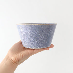 Round Bowl Blue Kairagi 13.5cm/ 5.3in | Kobachi Mino ware