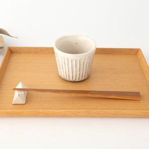 Soba Choko Shaved White | Free Cup Mino Ware