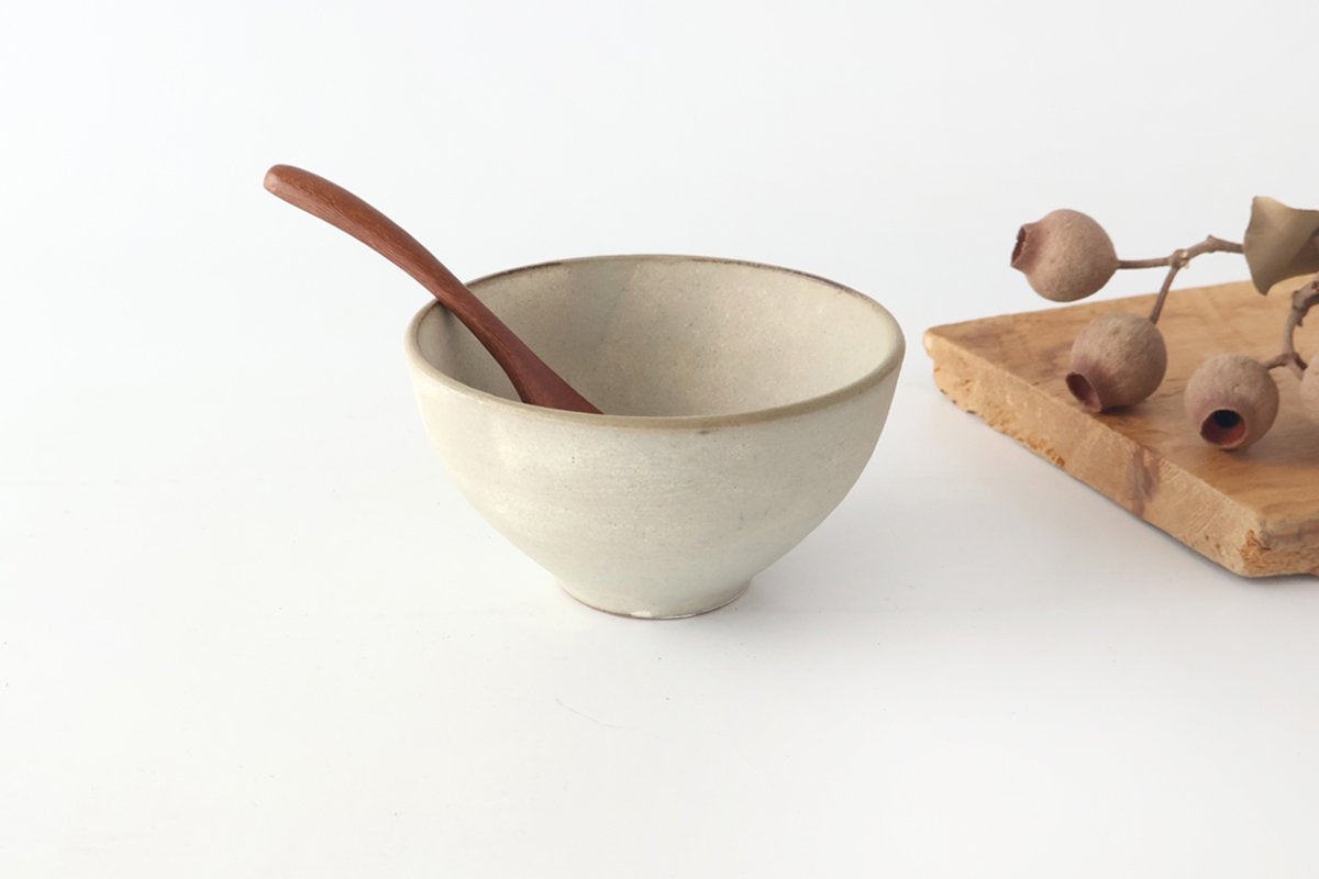 [Uchiru special order]Rice Bowl Matte Gray L | Mino Ware