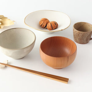 [Uchiru special order]Rice Bowl Matte Gray L | Mino Ware