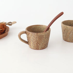 Mini Mug Shaved Brown｜Mino Ware