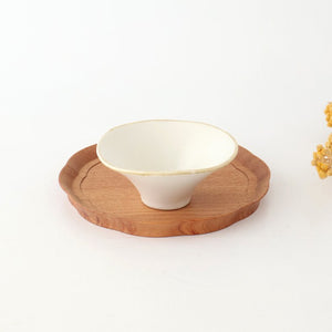 Small Bowl Morning Glory-shape White | Kobachi Mino Ware