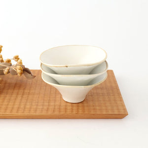 Small Bowl Morning Glory-shape White | Kobachi Mino Ware