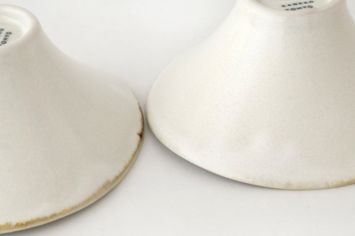 Small Bowl Morning Glory-shape White | Kobachi Mino Ware