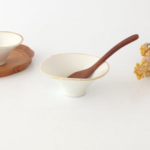 Small Bowl Morning Glory-shape White | Kobachi Mino Ware