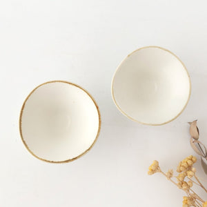 Small Bowl Morning Glory-shape White | Kobachi Mino Ware