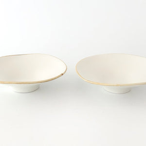 Morning Glory-shaped Bowl White | Serving Bowl Mino Ware