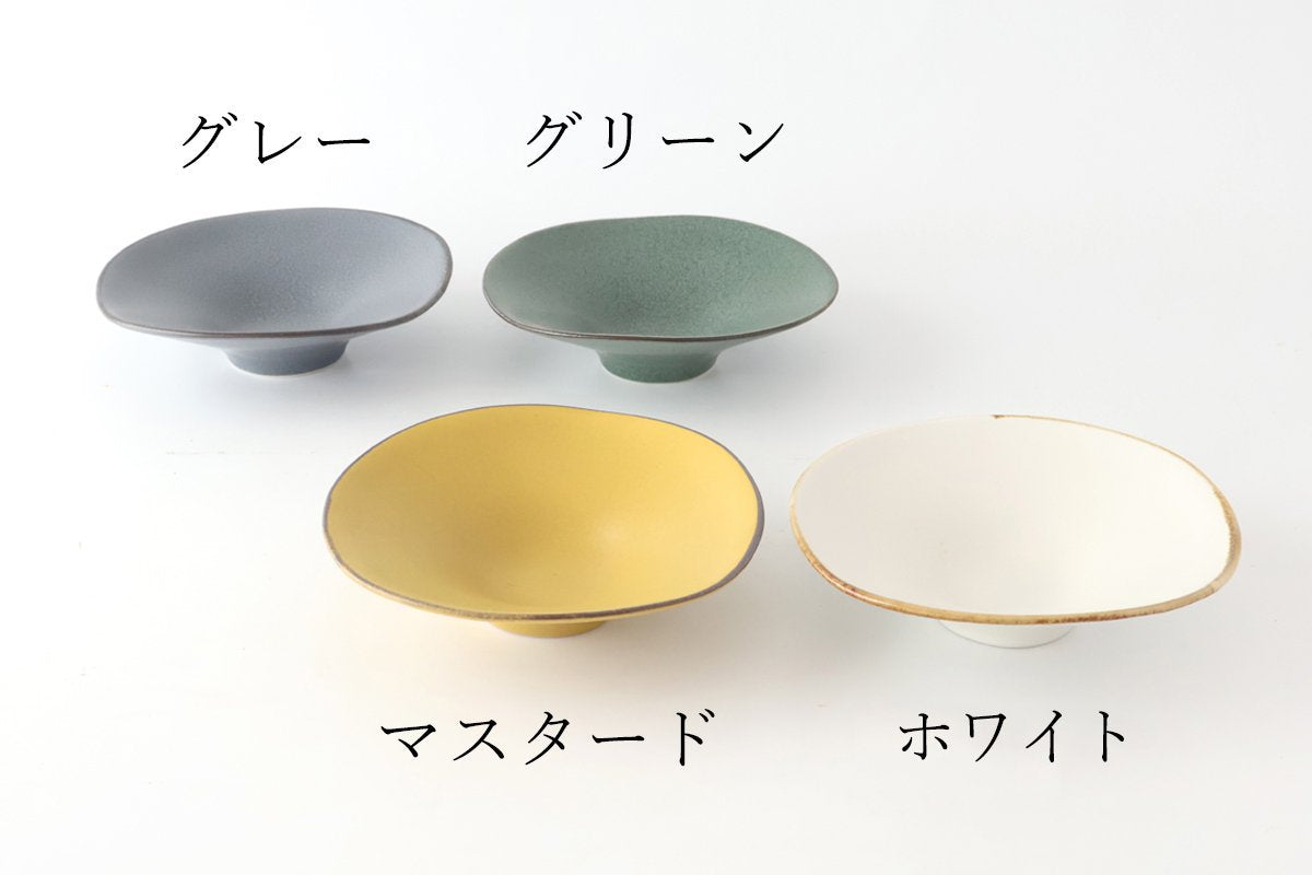 Morning Glory-shaped Bowl White | Serving Bowl Mino Ware