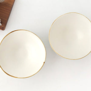 Morning Glory-shaped Bowl White | Serving Bowl Mino Ware