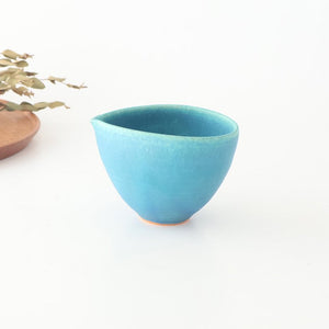 Katakuchi Small Bowl Turquoise Blue | Shigaraki Ware