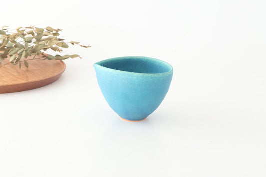 Katakuchi Small Bowl Turquoise Blue | Shigaraki Ware