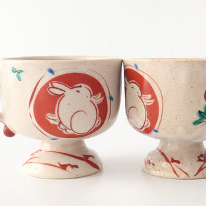 Zoho Kiln Footed Mug Red Rabitt | Mino Ware