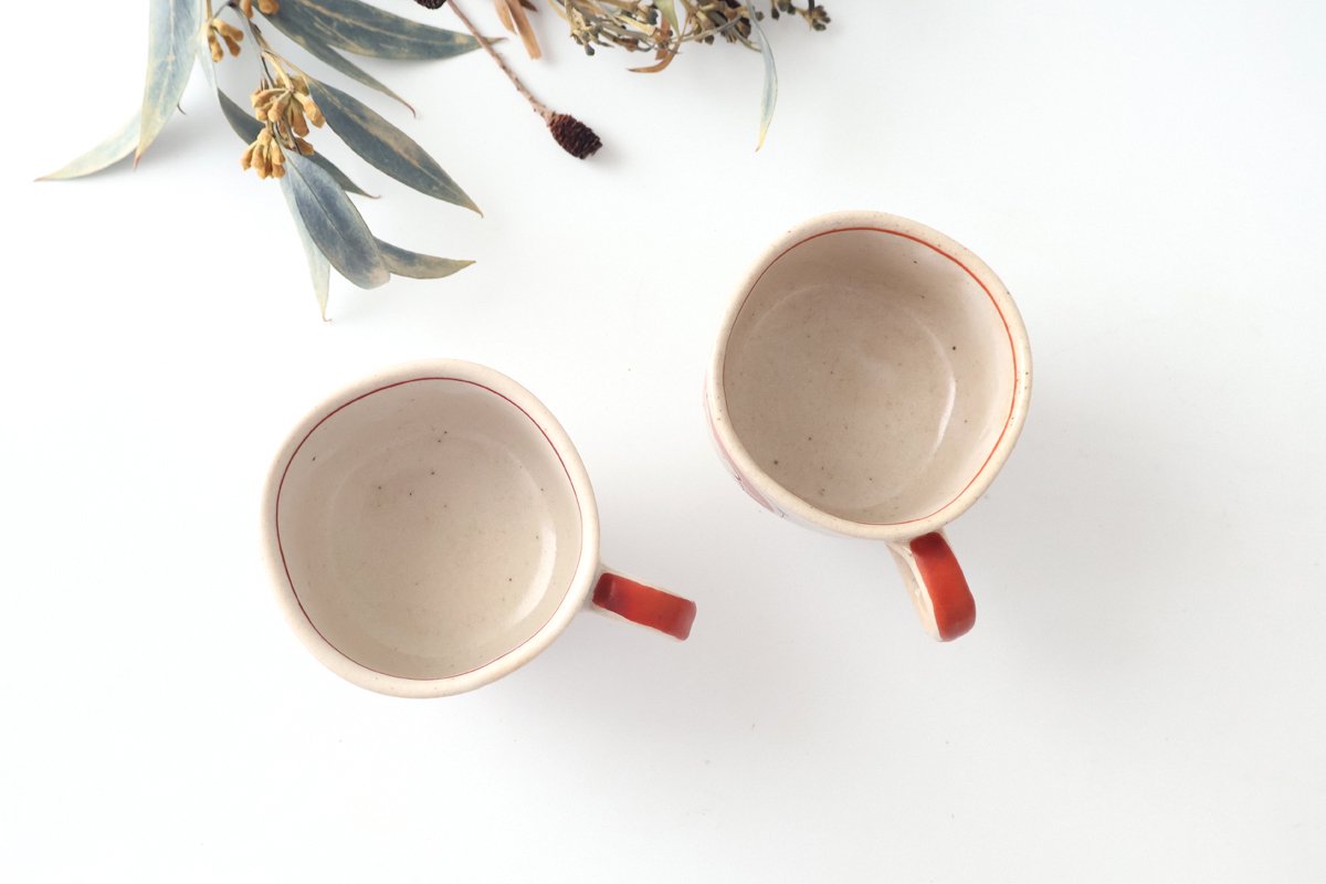 Zoho Kiln Footed Mug Red Rabitt | Mino Ware