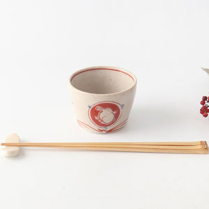 Zoho Kiln Soba Choko Red Rabitt | Free Cup Mino Ware