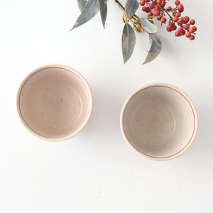 Zoho Kiln Soba Choko Red Rabitt | Free Cup Mino Ware