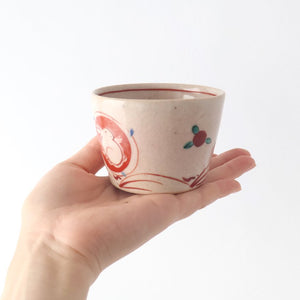 Zoho Kiln Soba Choko Red Rabitt | Free Cup Mino Ware