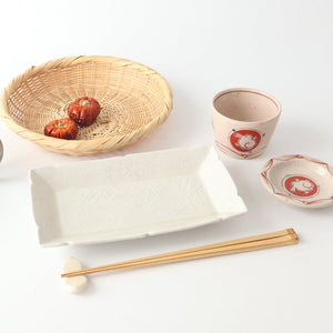 Zoho Kiln Soba Choko Red Rabitt | Free Cup Mino Ware