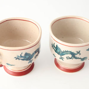 Zoho Kiln Footed Mug Green Dragon | Mino Ware