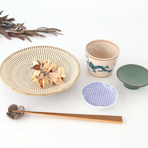 Zoho Kiln Soba Choko Green Dragon | Free Cup Mino Ware