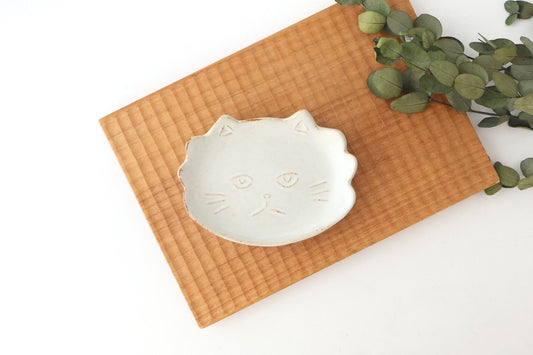 sen TWIN CATS plate White | Hasami Ware