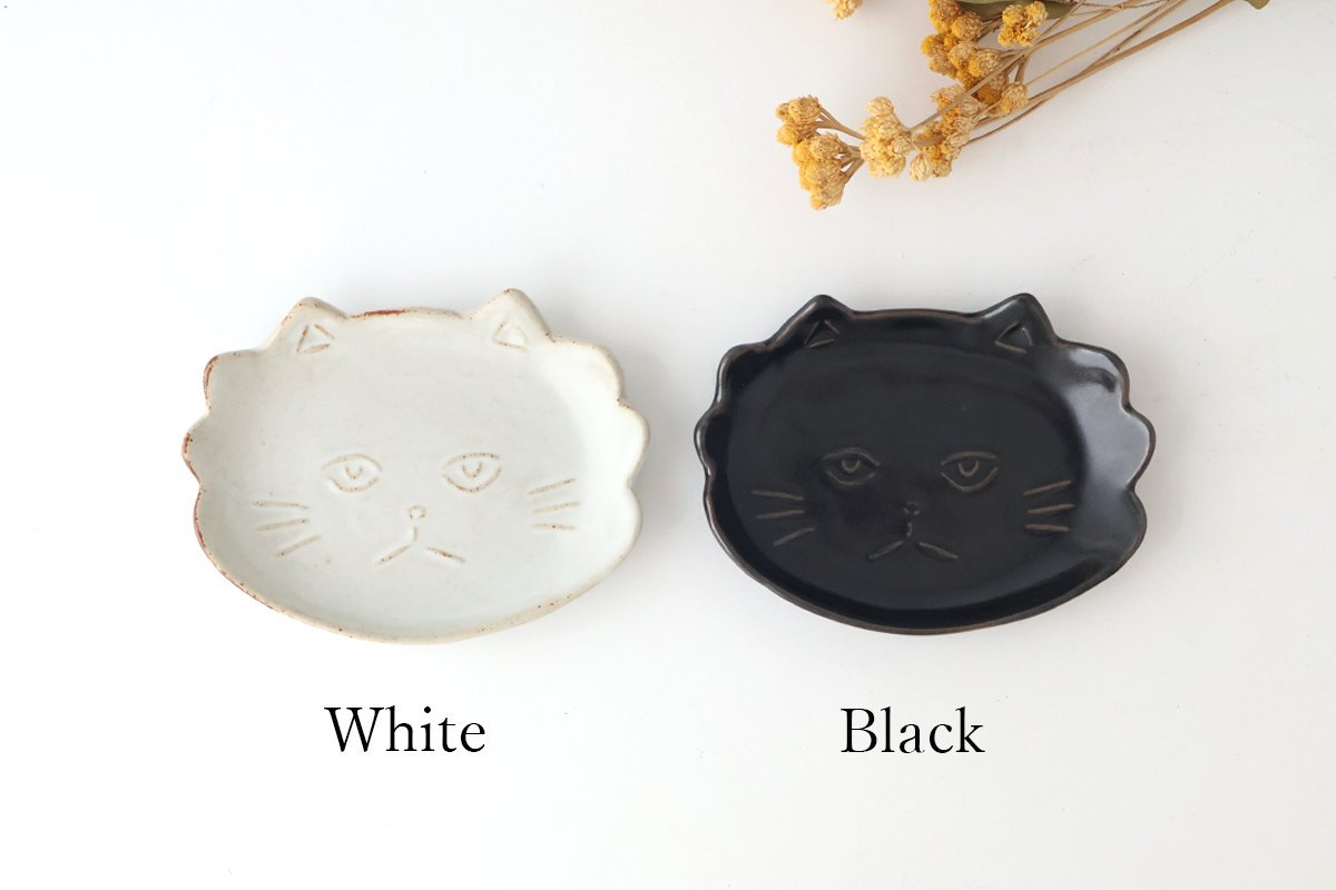 sen TWIN CATS plate White | Hasami Ware