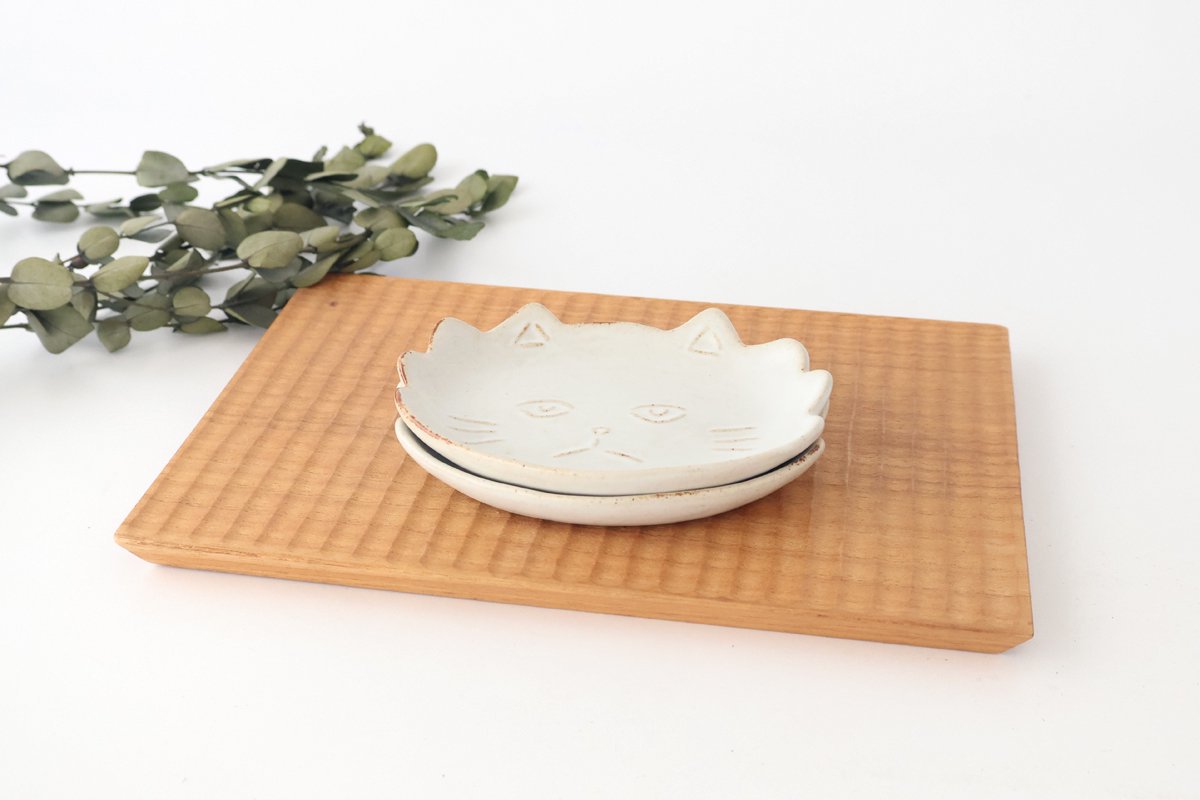 sen TWIN CATS plate White | Hasami Ware