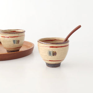 Japanese Cup Red Lines | Yunomi Shigaraki Ware