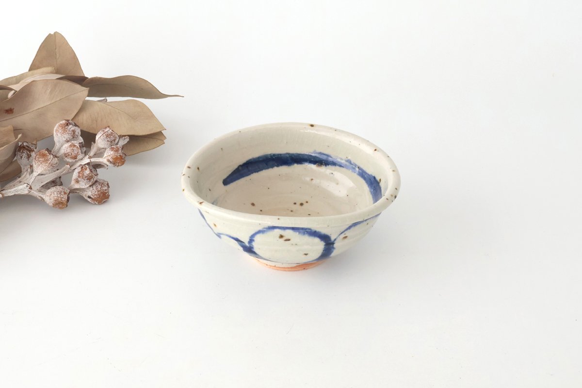 Small Bowl Blue Round Pattern | Kobachi Mino Ware