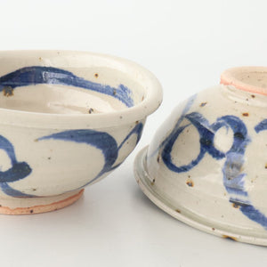 Small Bowl Blue Round Pattern | Kobachi Mino Ware