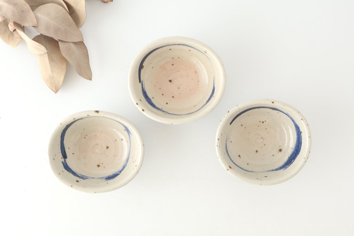 Small Bowl Blue Round Pattern | Kobachi Mino Ware