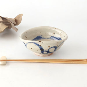 Small Bowl Blue Round Pattern | Kobachi Mino Ware