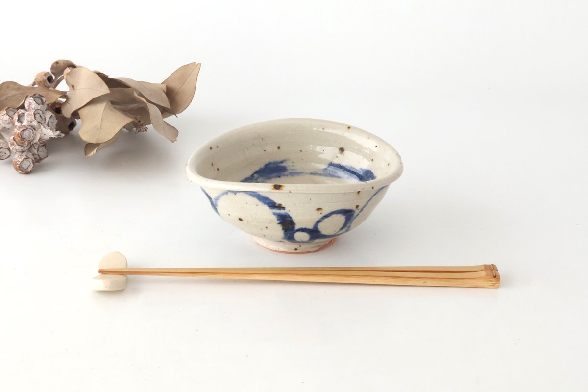 Small Bowl Blue Round Pattern | Kobachi Mino Ware