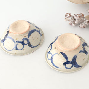 Small Bowl Blue Round Pattern | Kobachi Mino Ware