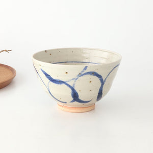 Donburi Bowl Blue Circles  | Shigaraki Ware