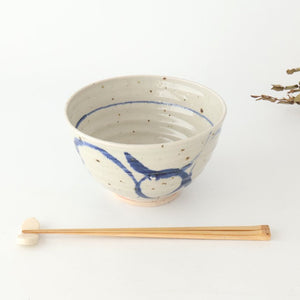 Donburi Bowl Blue Circles  | Shigaraki Ware