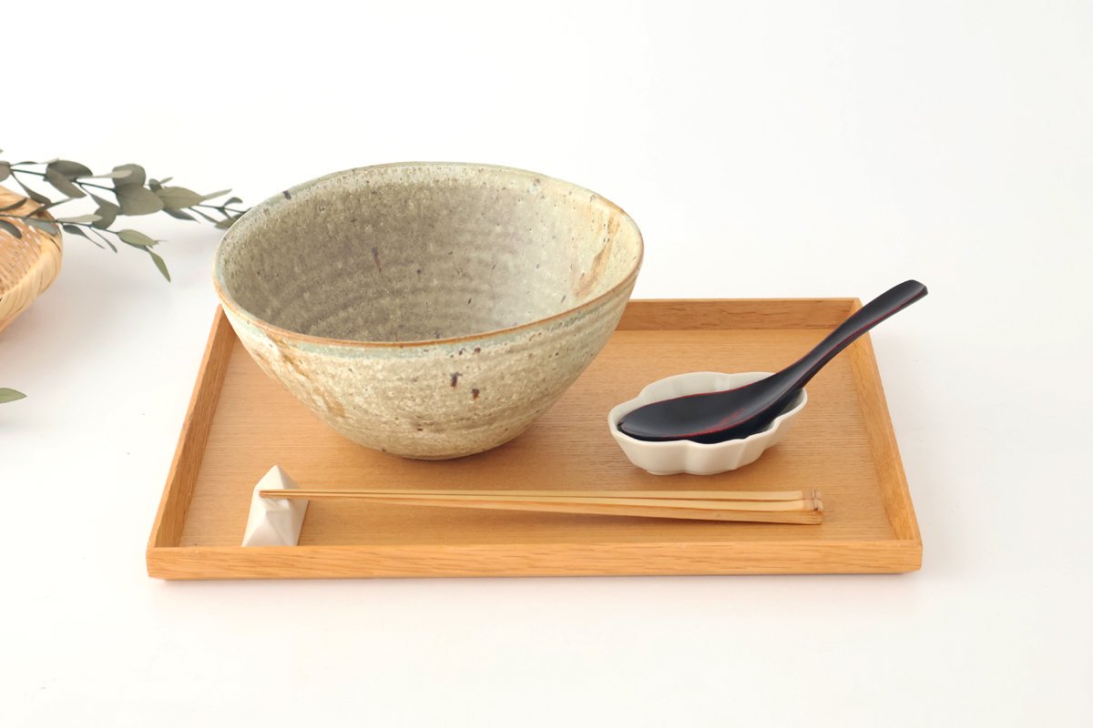 Green Donburi Bowl L | Shigaraki Ware