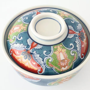 Bowl with Lid Dyed Brocade Pattern | Serving Bowl Arita Ware