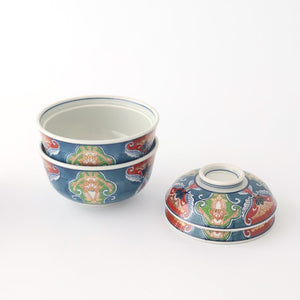 Bowl with Lid Dyed Brocade Pattern | Serving Bowl Arita Ware