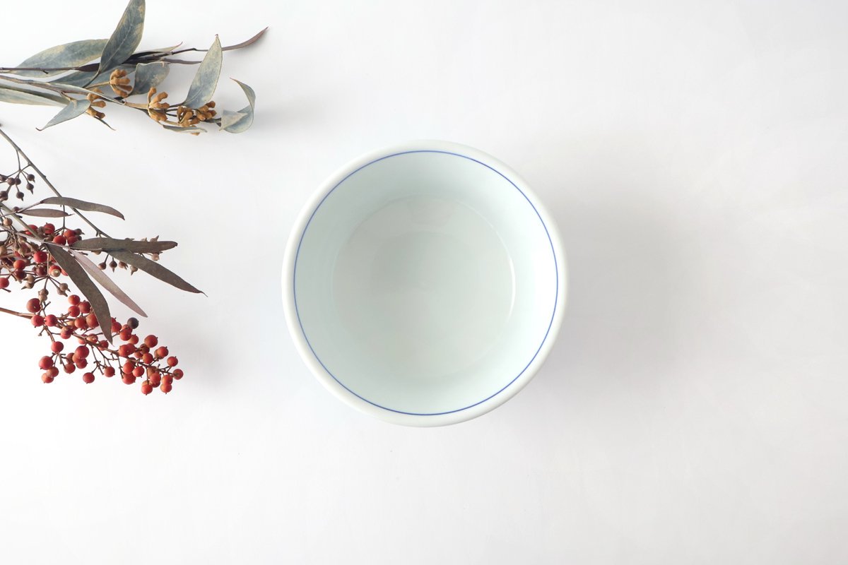 Round Bowl Red Wheat and Peony | Serving Bowl Arita Ware