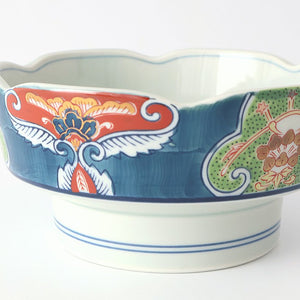 Flower-shaped Bowl Dyed Brocade Pattern | Serving Bowl Arita Ware